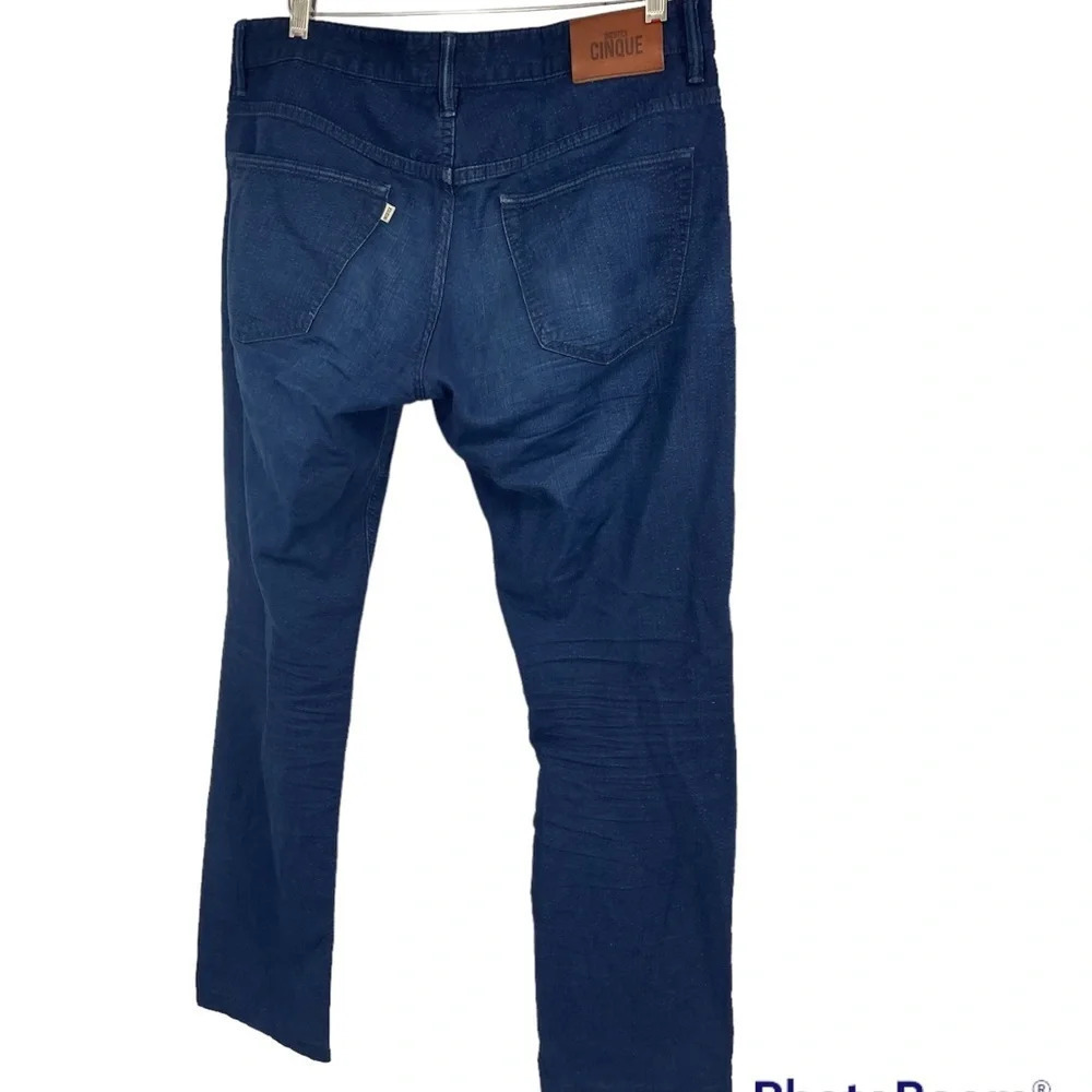 Incotex Cinque indigo denim jeans. Waist 32. Slim sky